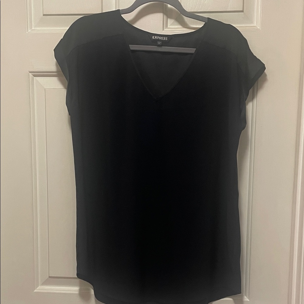 Express Women's Elegant Black Blouse